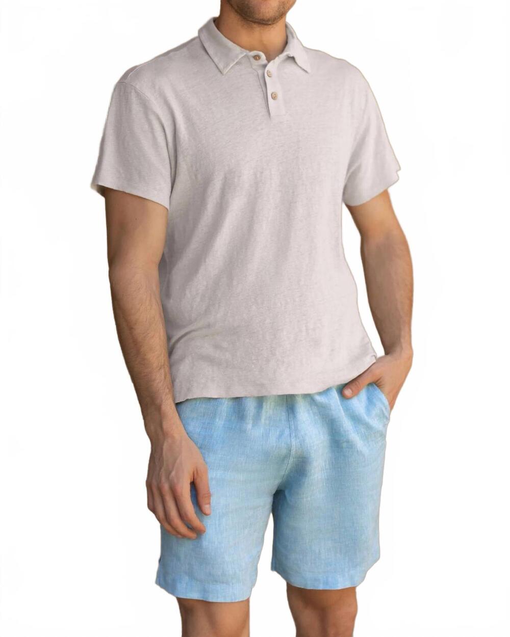 NEW ALEX CRANE bo pull-on shorts in sky